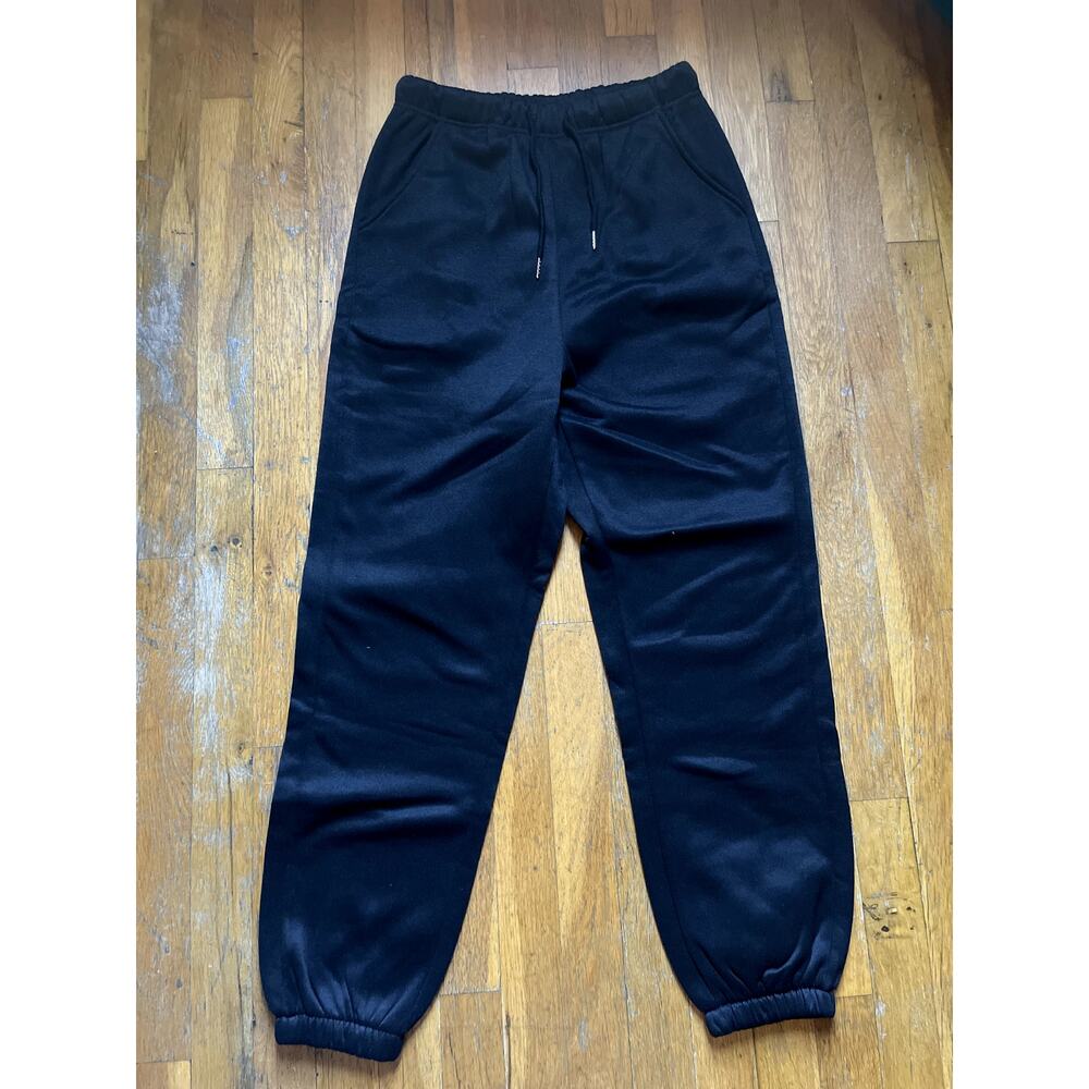 LADIES DRAWSTRING, JOGGER STYLE SWEAT PANTS-SLIGHT STRETCH-BNWOT-BLACK